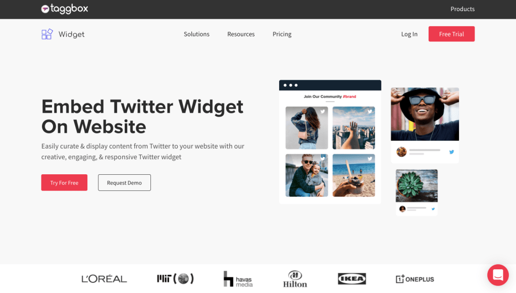 Taggbox Twitter widget